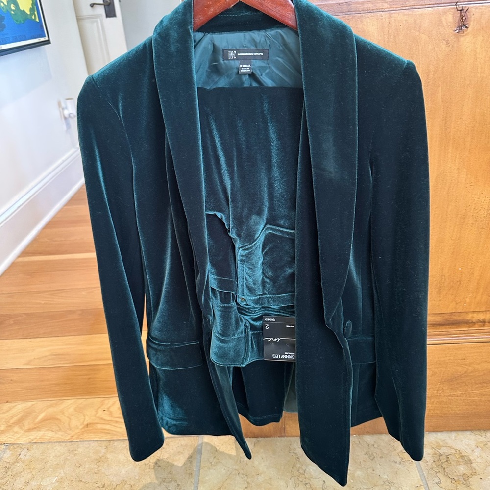 INC new with tags velvet work suit size x small